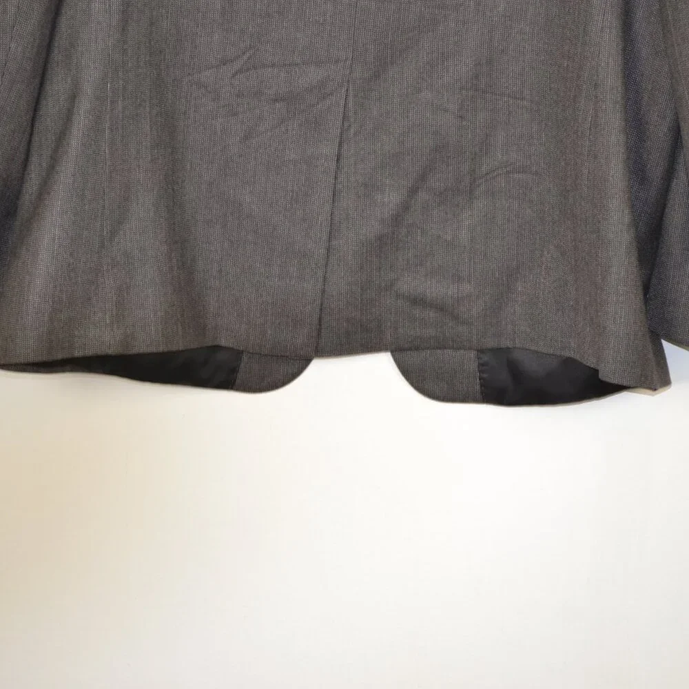 Petrocelli Sport Coat Mens 46L Wool Silk Sport Blazer 2 Side Pockets Gray Jacket